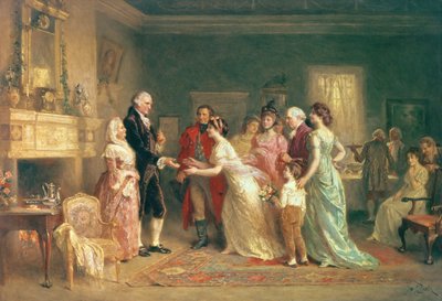 Il compleanno di Washington, 1798 da Jean Leon Gerome Ferris